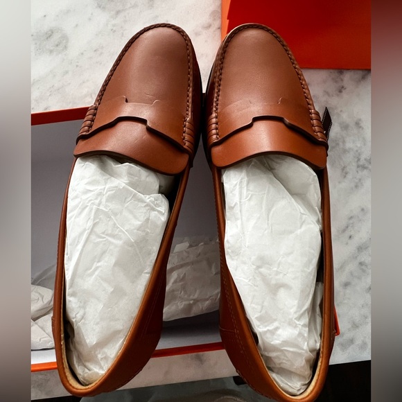 Hermès Kennedy Loafer for women in Naturel Brown sz 38.5 new in box w dust bags - Picture 4 of 11